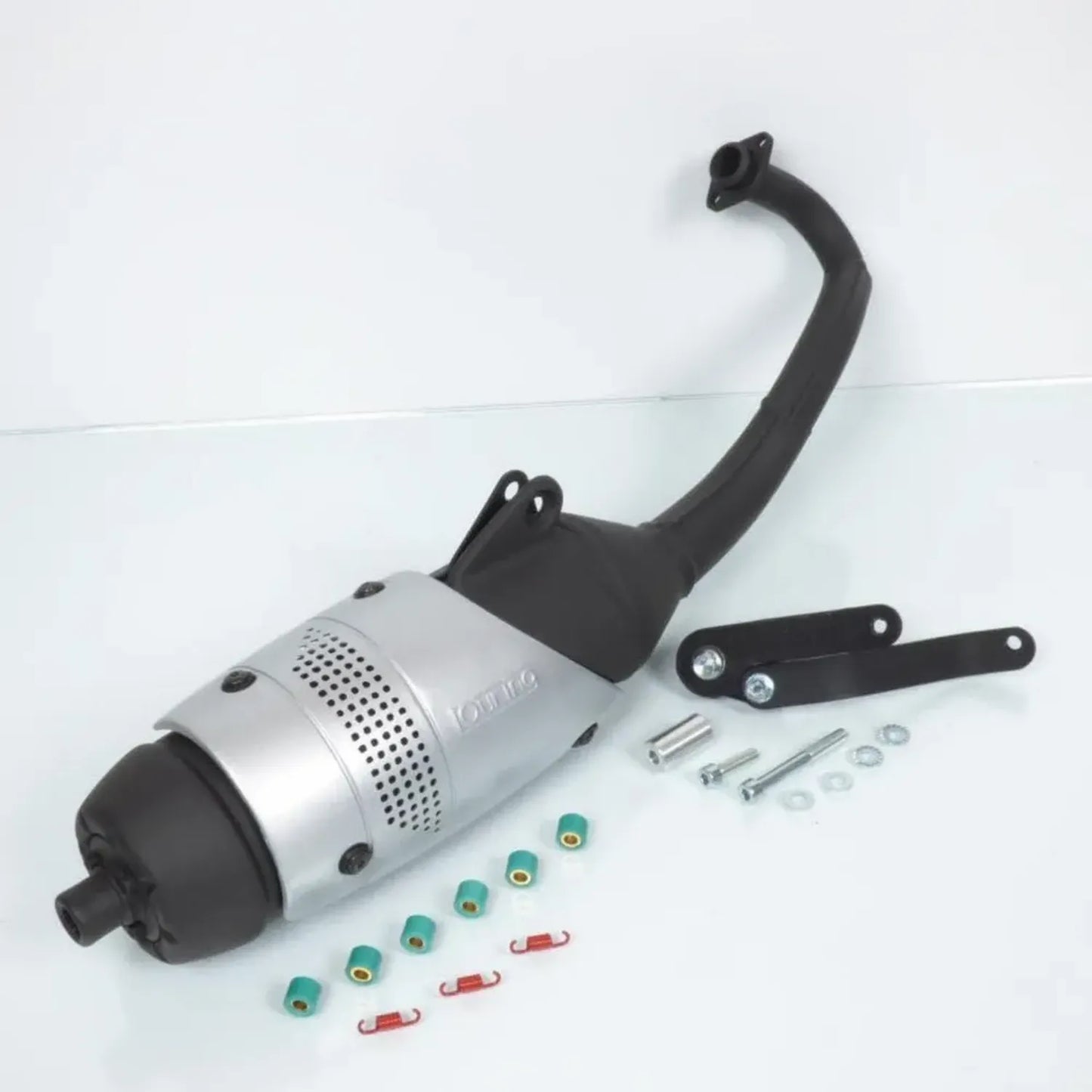 Pot d'échappement Leovince pour Scooter Piaggio 50 Typhoon avant 2020, modèle Touring, 2 temps 5562