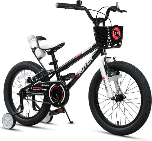 Vélo Enfant Glerc Rover, Tailles 12-18 Pouces pour 2-9 Ans, Avec Stabilisateurs, Gourde et Panier, Plusieurs Couleurs